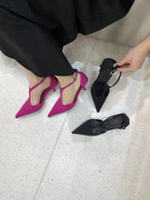 LBSFY  - Pointed Toe Women Sandals 2024 New Arrivals Fashion Dress Shoes Thin High Heels Rose/Black Party Dress Sandals Ankle Strap 35-39